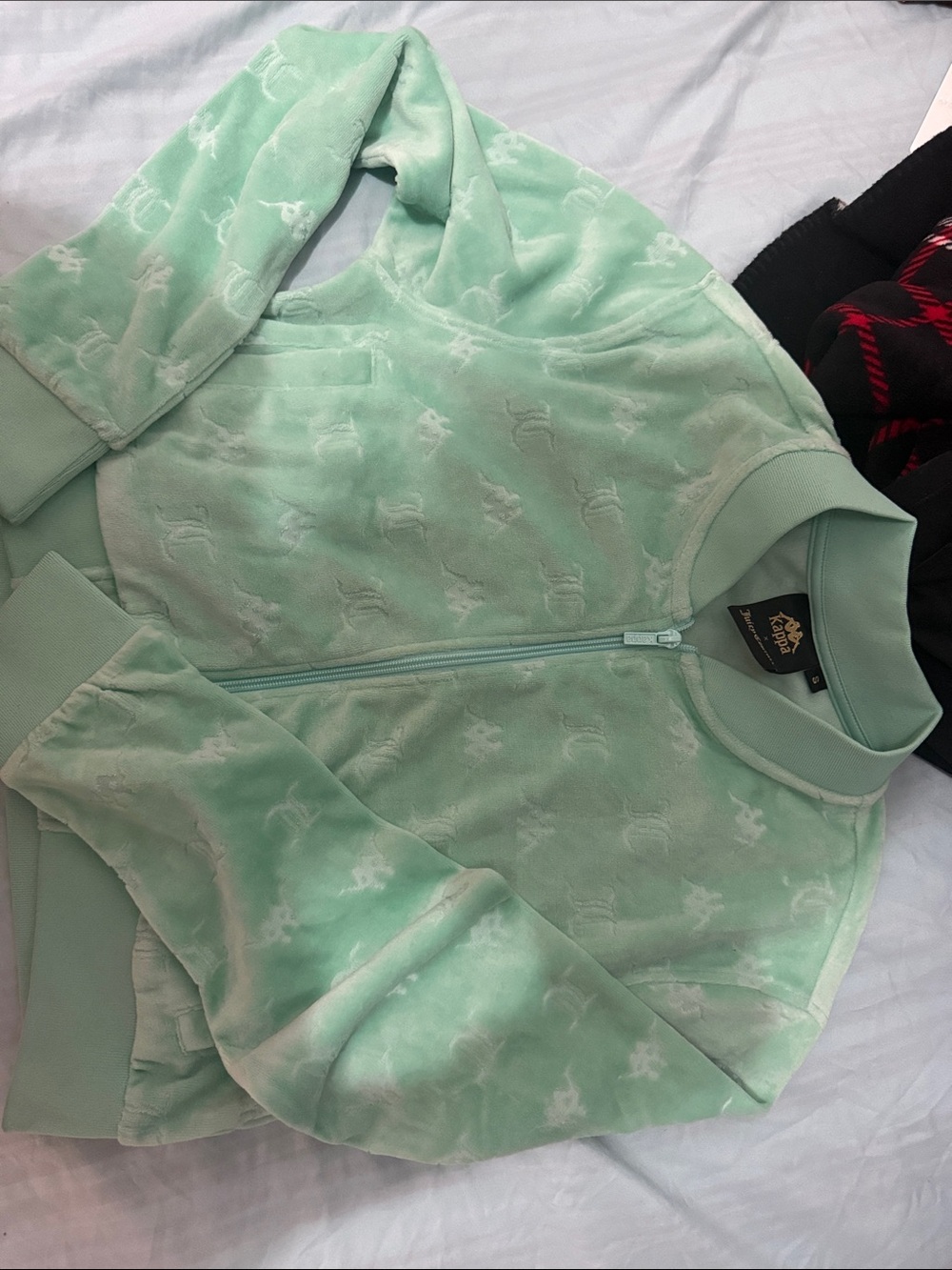 Kappa Mint Green Zip-Up Women's Sweater